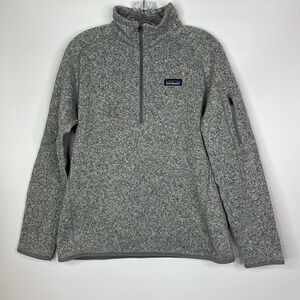 Patagonia Better Sweater 1/2 Zip Jacket Gray Size Large